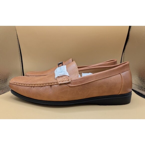 Sedagatti Light Brown Men's Comfort Loafers Slip On Shoes Size 11 - Picture 2 of 9